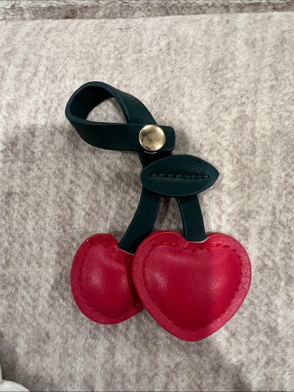 Faux leather purse charm - Picture 3 of 4